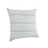 18" X 18" Blue White And Gray 100% Cotton Chevron Zippered Pillow